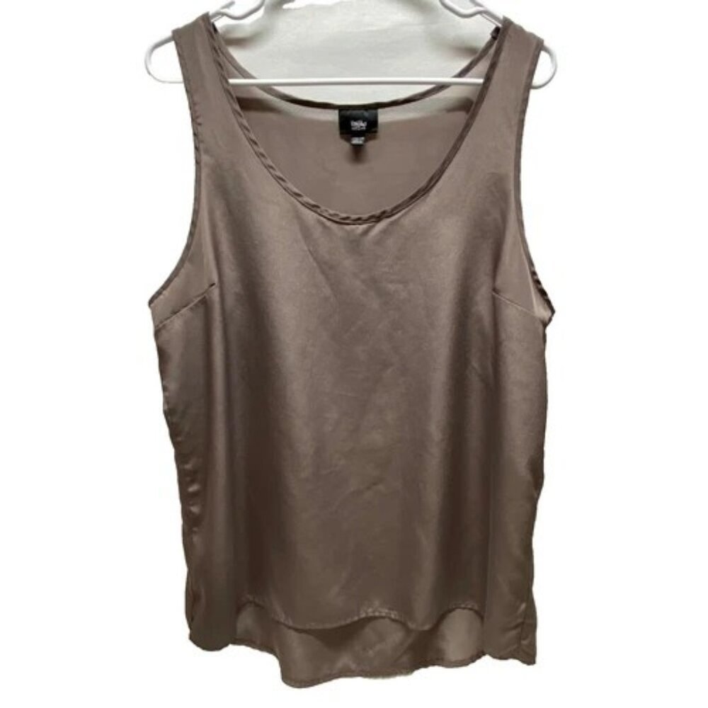 Mossimo Career Tank Women's XXL Gray Sleeveless Lightweight Office Wear Blouse